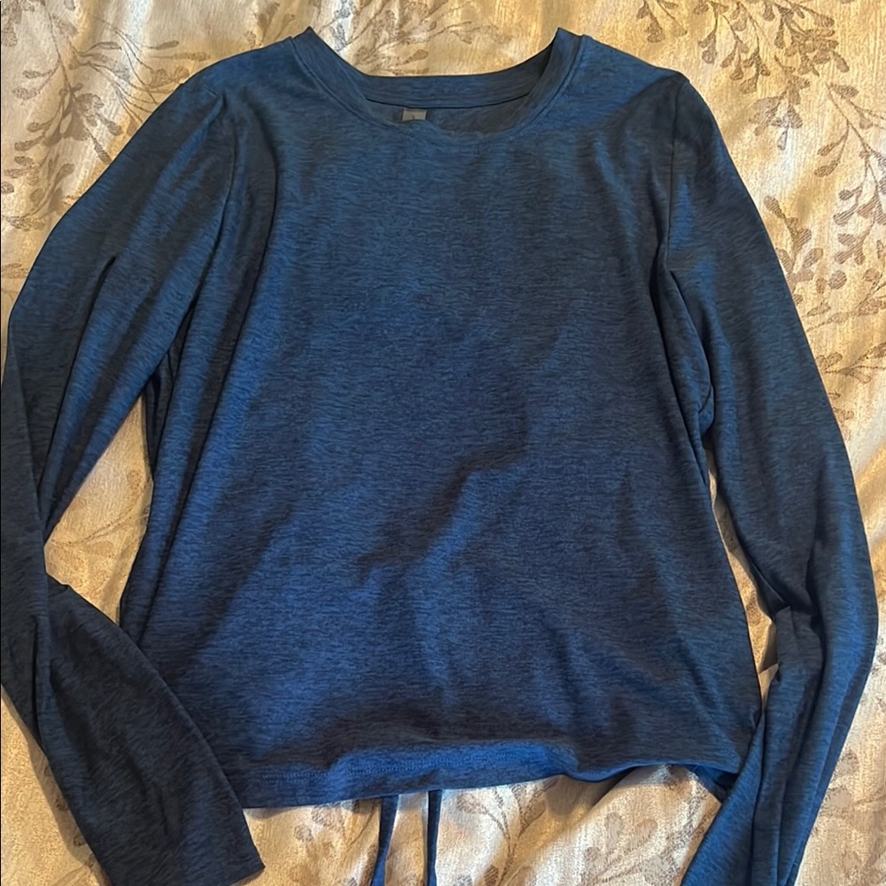 Beyond yoga Spacedye long sleeve w/ open back